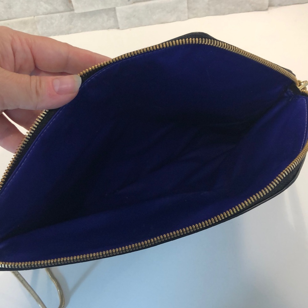 Henri Bendel Black/White Python Deb Slim Clutch - image 5